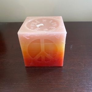 Love + Peace Candle made in India